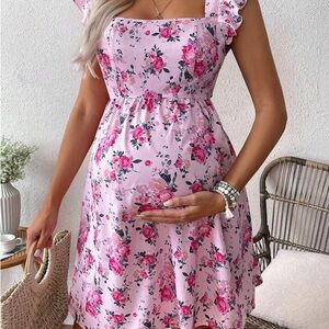 SHEIN Maternity Floral Print Dress